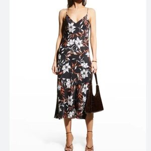 Rag And Bone Mallory Floral Slip Midi Dress Plus Size 16 Women Silk Blend Boho